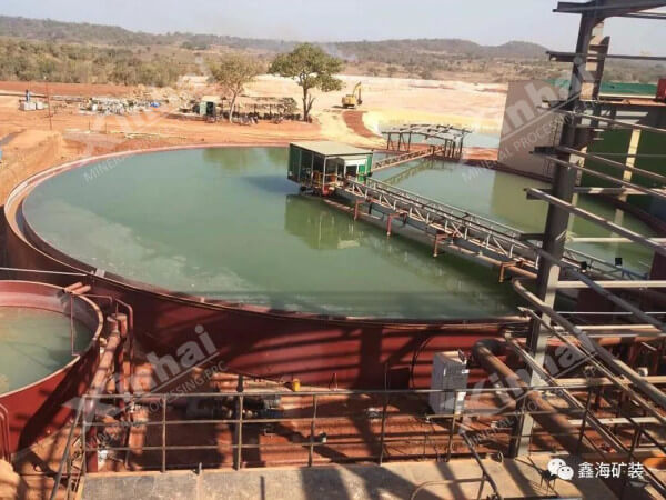 濃縮、氰化浸出